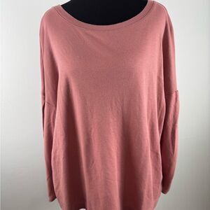 Daily Ritual Dusty Pink Long Sleeve Top